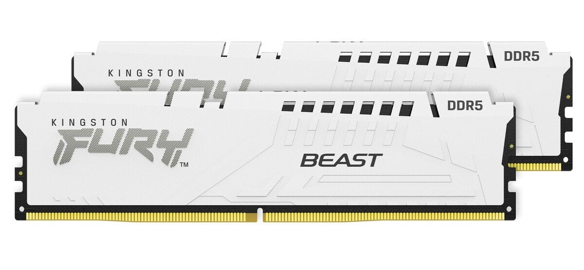 Memorie operativa Kingston FURY Beast DDR5 White EXPO 6400MHz 32GB (Kit of 2*16GB) photo 1