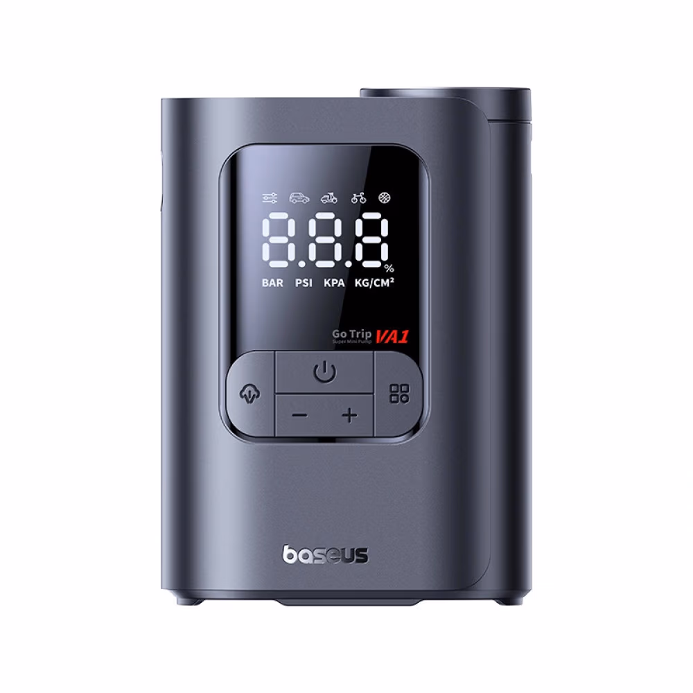 Портативный компрессор для авто Baseus Mini Wired Inflator, 22-Cylinder, GoTrip VA1 Super, Cosmic Black