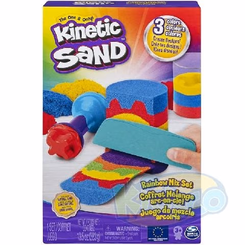 Spin Master 6053691 Kinetic Sand Rainbow Mix Set 