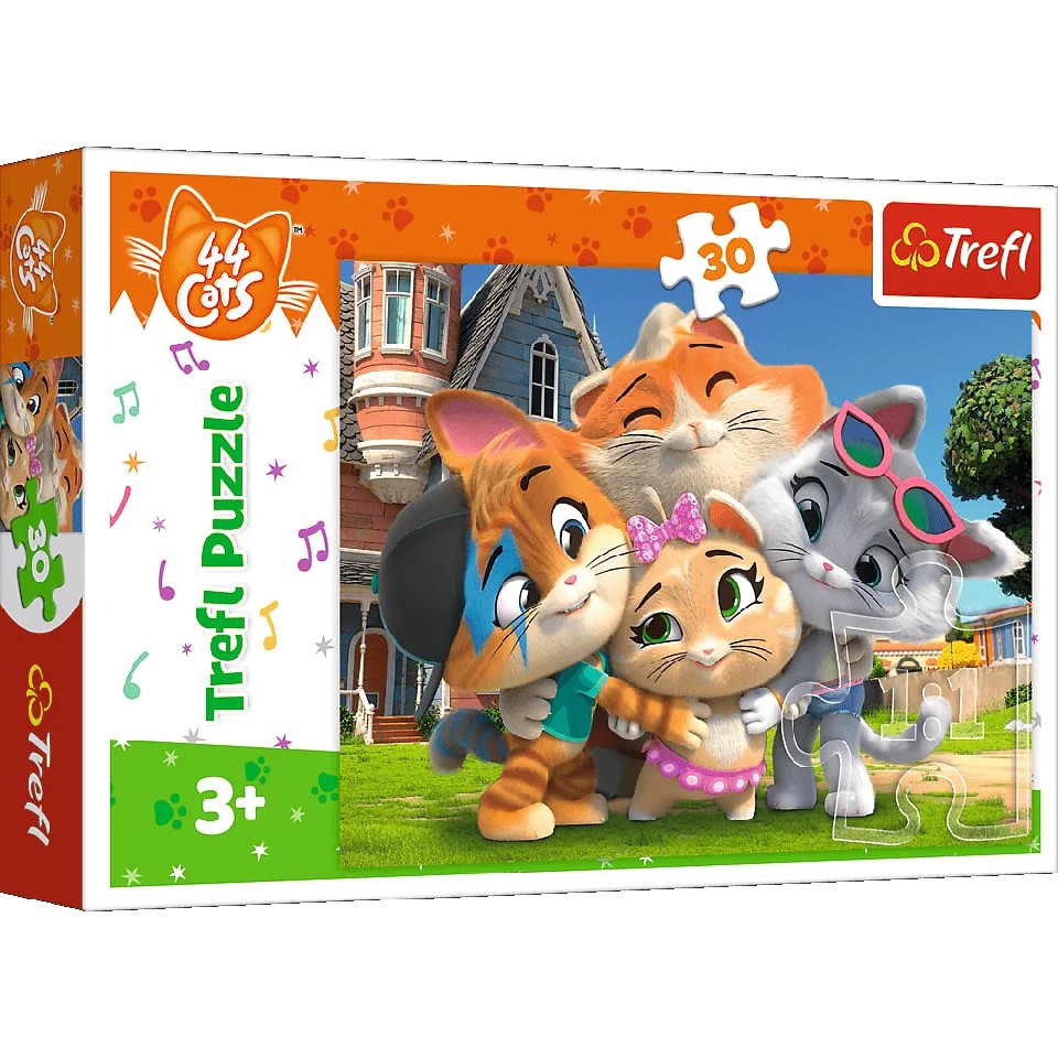 Trefl 18288 Puzzles 30 Friendship In The Land Of Cats photo 1
