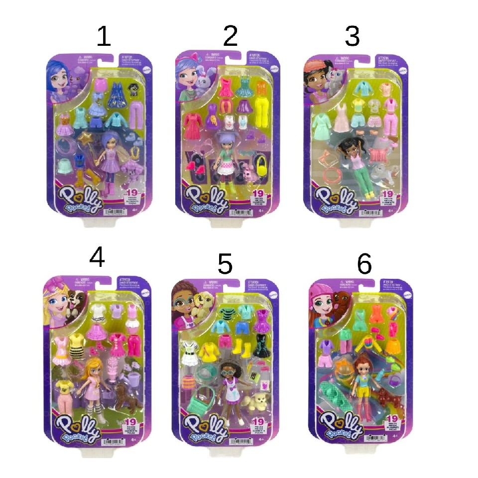 Mattel HKV88 Polly Pocket Кукла с 18 аксессуарами ассорт. photo 1