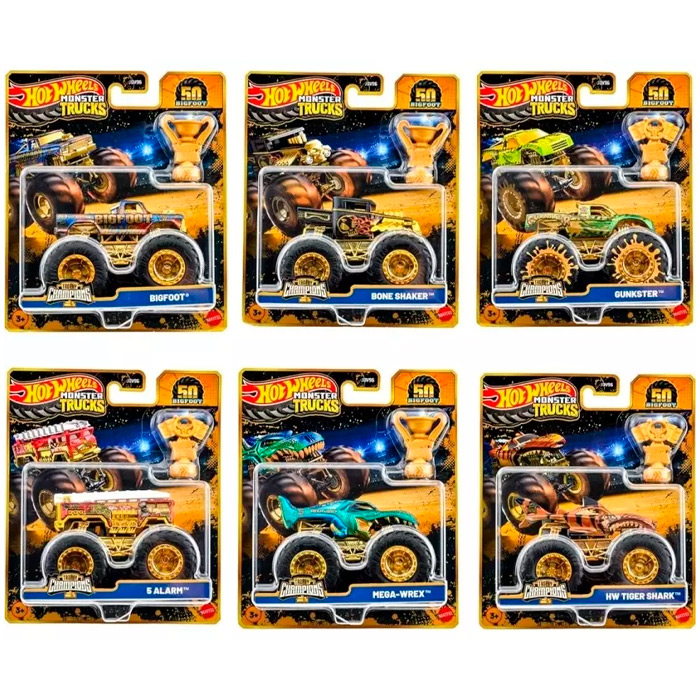 Машинка HW Monster Trucks Trophy Champions Трофей чемпионов JDV96 photo 1 Машинка HW Monster Trucks Trophy Champions Трофей чемпионов JDV96 photo 1