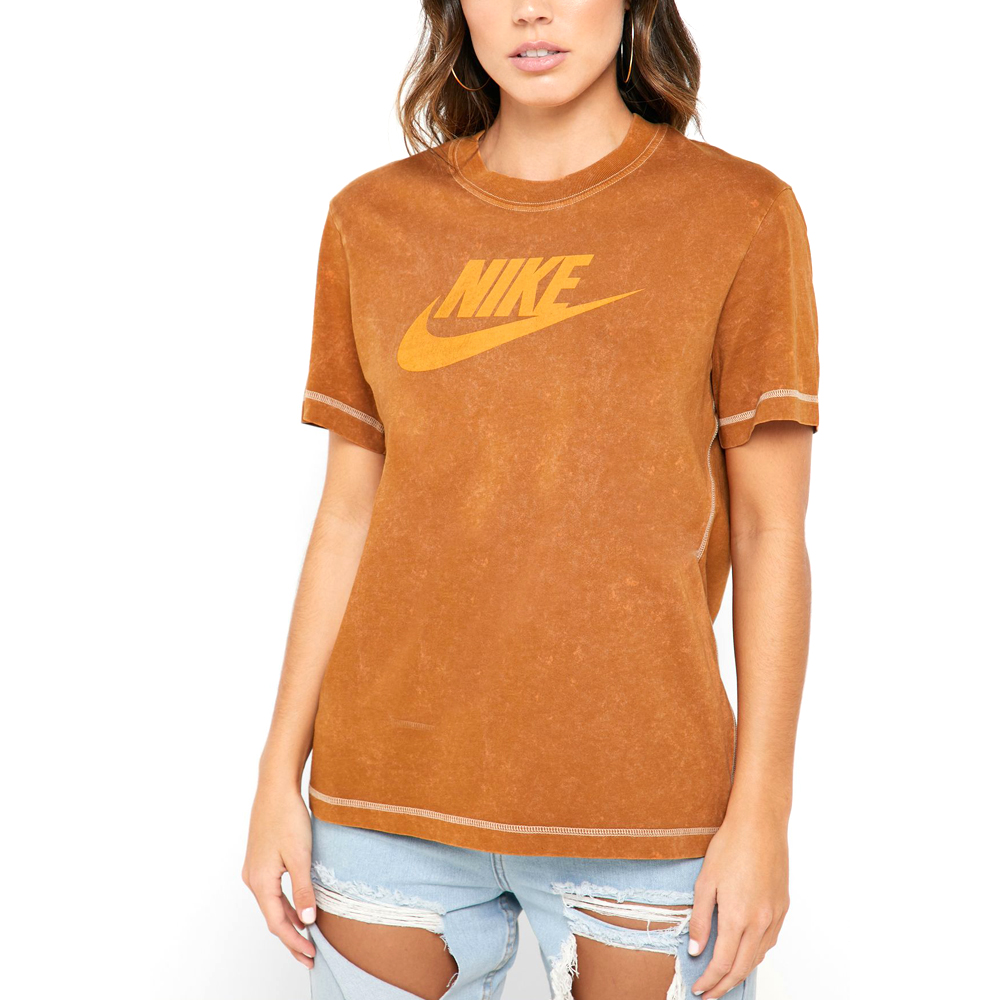 Tricou Nike W NSW SS TOP REBEL L Maro Femei photo 5