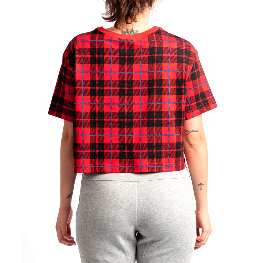  Nike W NSW TEE FUTURA PLAID CROP photo 4
