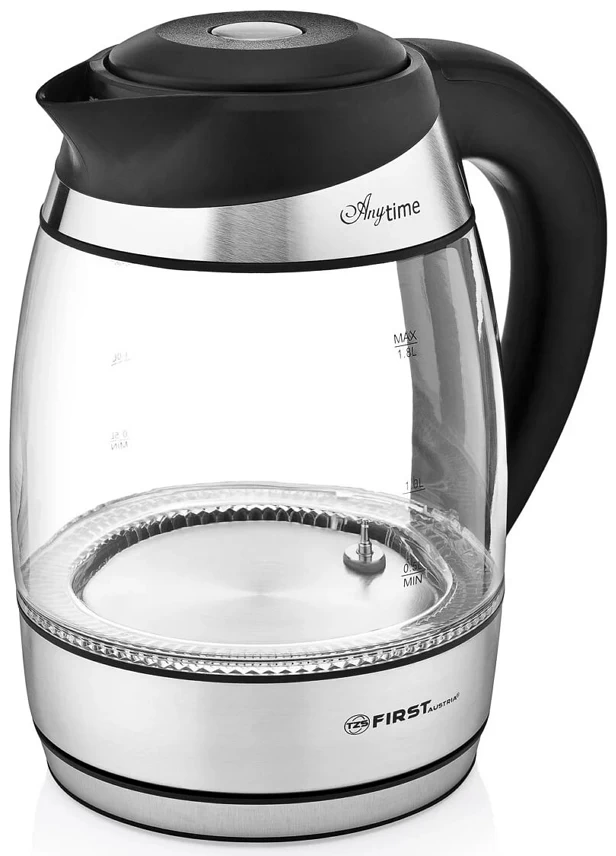 Fierbator de apa electric First FA54057, 1.8 l, 2200 W, Negru
