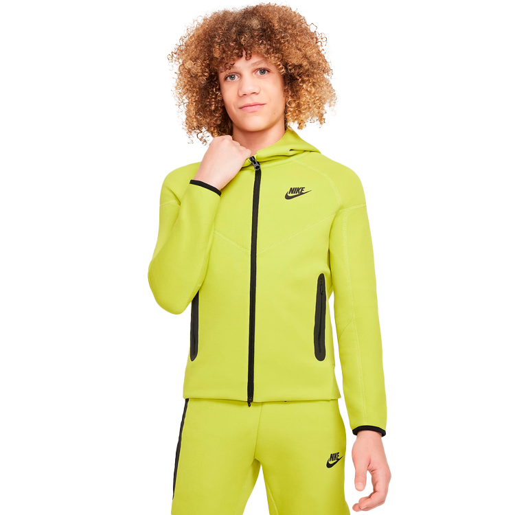 Hanorac Nike B NSW TECH FLC FZ / Barbati / L / Galben photo 2