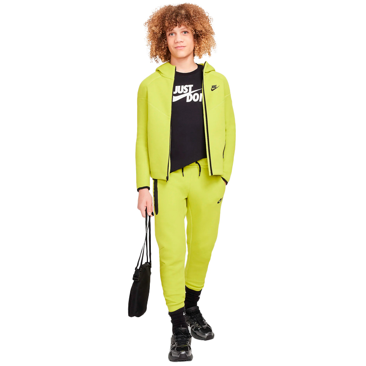 Hanorac Nike B NSW TECH FLC FZ / Barbati / L / Galben photo 5