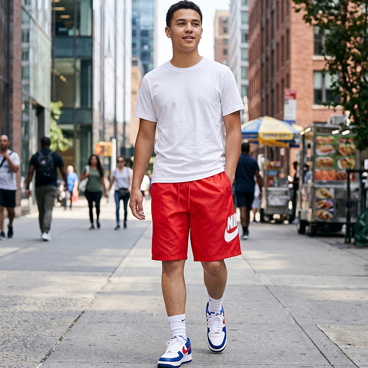 Шорты мужские Nike M CLUB SHORT WVN XL Красный photo 8