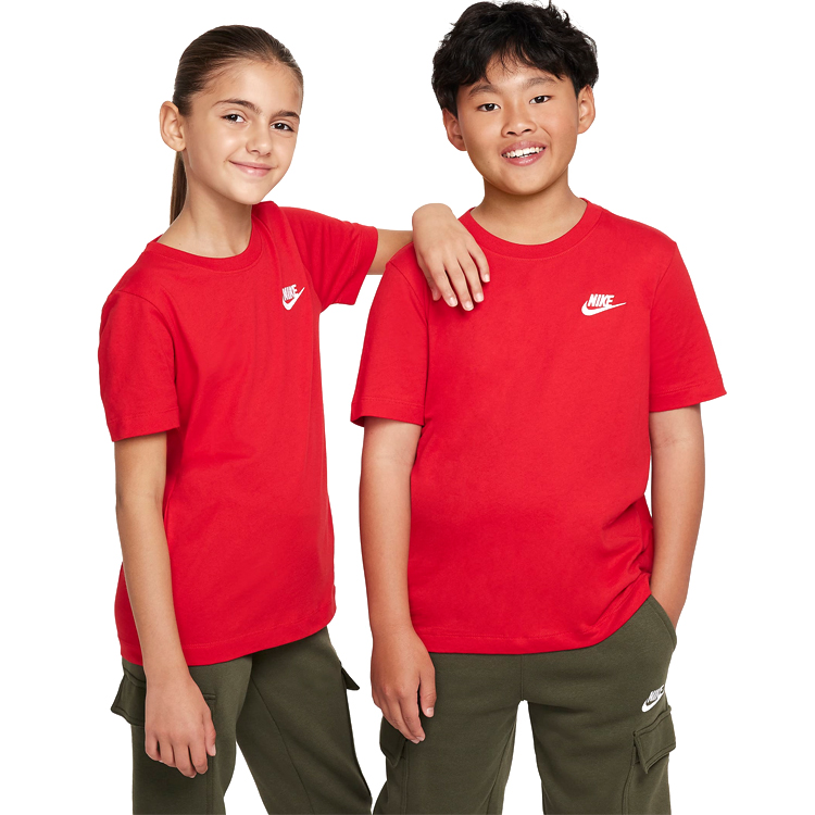 Tricou Nike K NSW TEE EMB FUTURA LBR / Barbati / XS / Rosu photo 3
