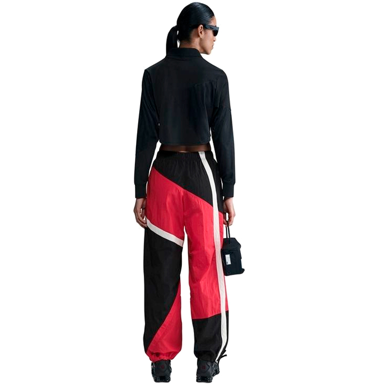 Pantaloni Nike W NSW STREET WVN OH PANT L Negru-rosu Femei photo 5