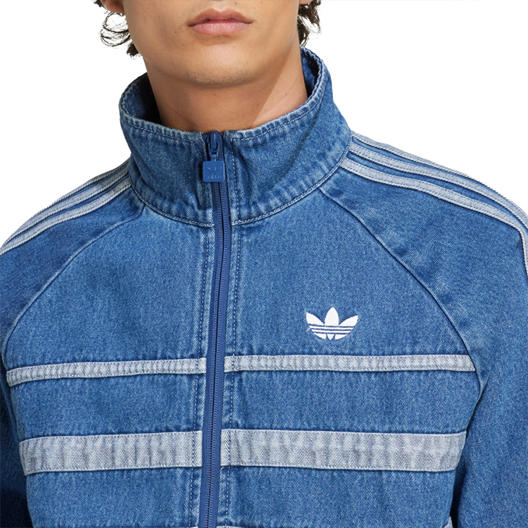 Hanorac pt bărbați Adidas FIRST TT DENIM S Albastru photo 3