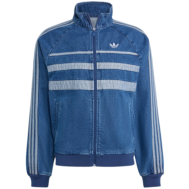 Hanorac pt bărbați Adidas FIRST TT DENIM S Albastru photo 7
