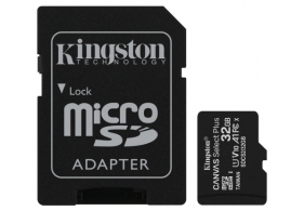 32GB microSD Class10 A1 UHS-I + SD adapter  Kingston Canvas Select Plus, 600x, Up to: 100MB/s thumbnav 1