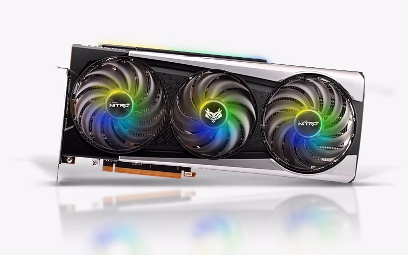 Sapphire NITRO+ Radeon™ RX 6800 XT SE OC 16GB GDDR6 256Bit 2360/16000Mhz, 1xUSB-C, 1xHDMI, 2xDP, Triple Fan, SP: 4608, AMD RDNA 2, 2nd Gen 7nm GPU, PCIe4.0, IFC IV, Wave&V-Shape Fin Design, Hybrid Fan,Tri-X Cooling, ARGB Fans, Metal Backplate w/ARGB, Lite
