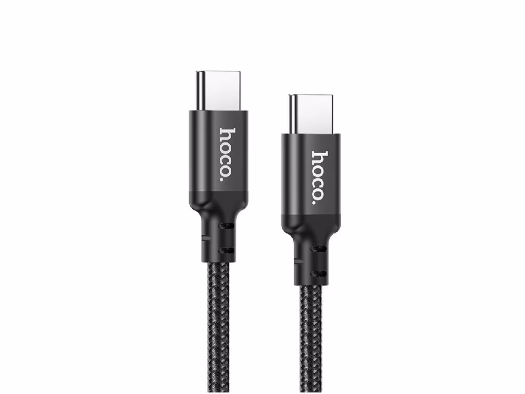 Cable  USB-C to USB-C HOCO “X88 Gratified”,  1m,  Black, PD20W Fast Charge, up to 3A, Charging Data Cable, Outer material: PVC 