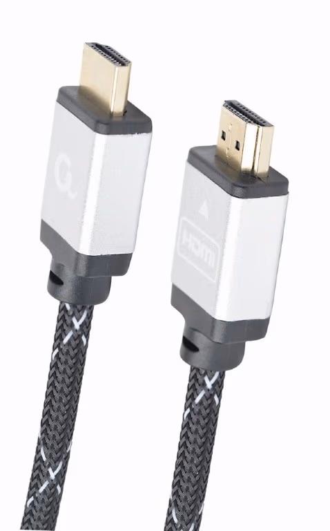 Cable HDMI  CCB-HDMIL-2M, 2m, male-male, Select Plus Series, High speed HDMI cable with Ethernet, Supports 4K UHD resolutions at 60 Hz, Durable nylon braiding and premium style connectors