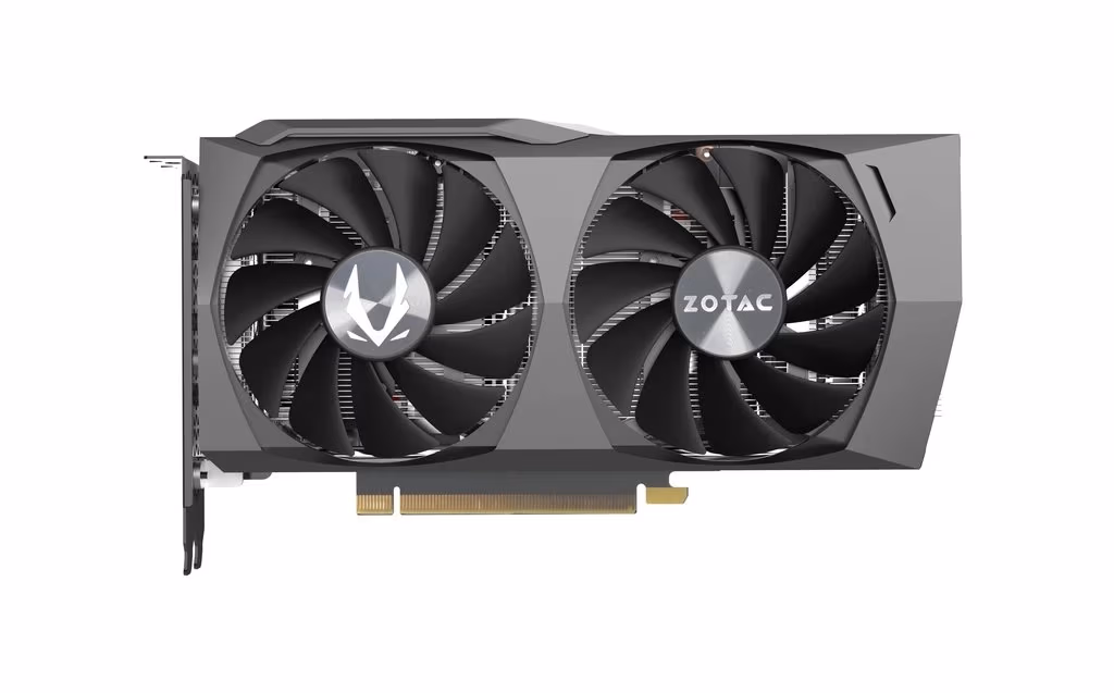 ZOTAC GeForce RTX™ 3060 Twin Edge 12GB GDDR6, 192bit, 1777/15000Mhz, Ampere, PCIeX16 4.0, Dual Fan / IceStorm 2.0, 1xHDMI, 3xDisplayPort, Active Fan Control/ FREEZE Fan Stop, Cooper Heat pipes, FireStorm, Metal Backplate, 1x 8pin, Medium Pack