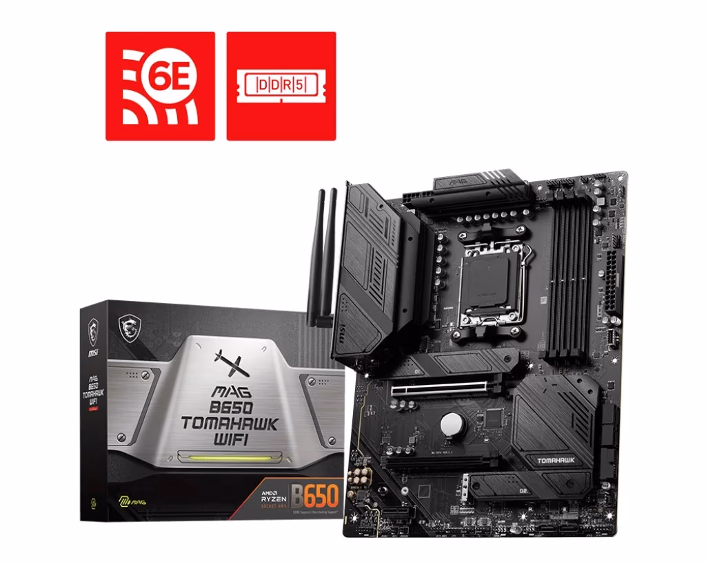 Placa de baza MSI MAG B650 TOMAHAWK WIFI / AM5 / B650 / DDR5 / ATX 