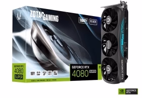 Placa video ZOTAC GeForce RTX 4080 SUPER Trinity Black Edition / 16GB / GDDR6X / 256bit