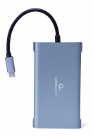 Многопортовый Адаптер Gembird A-CM-COMBO7-01/ USB-C/ 3xUSB-A/ 1xUSB-C (PD 100W)/ HDMI/ VGA/ miniJack 3.5mm/ SD/ microSD thumbnav 2