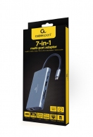 Многопортовый Адаптер Gembird A-CM-COMBO7-01/ USB-C/ 3xUSB-A/ 1xUSB-C (PD 100W)/ HDMI/ VGA/ miniJack 3.5mm/ SD/ microSD thumbnav 5