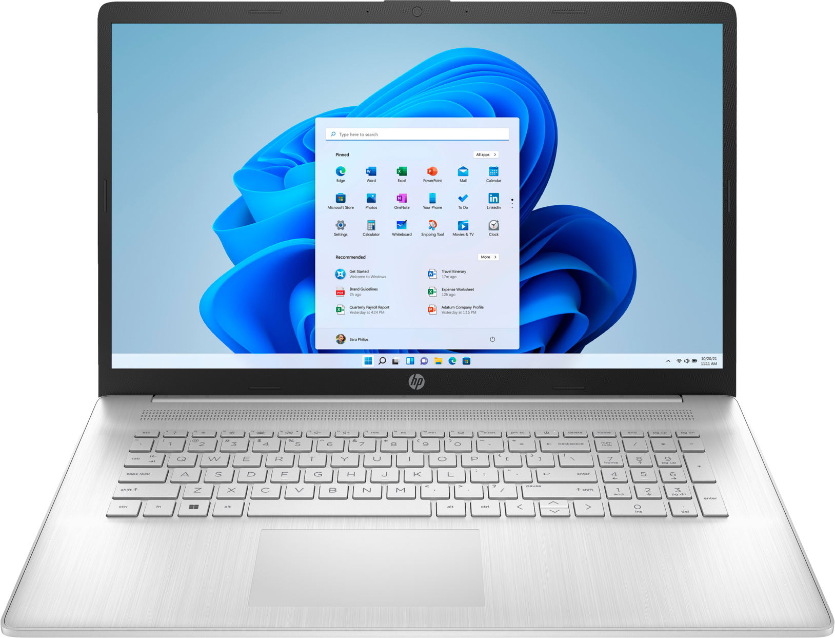 Laptop 17.3'' HP Laptop (17-cn2044cii) / Intel Core i5-1235U/ 16GB / 512GB SSD/ Natural Silver photo 1