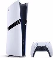 Game Console Sony PlayStation 5 PRO Digital Edition, 2TB, White; 1 x Gamepad (Dualsense)
