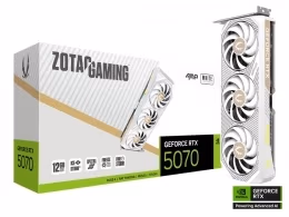 Placa video ZOTAC GeForce RTX 5070 AMP White Edition / 12GB / GDDR7 / 192bit