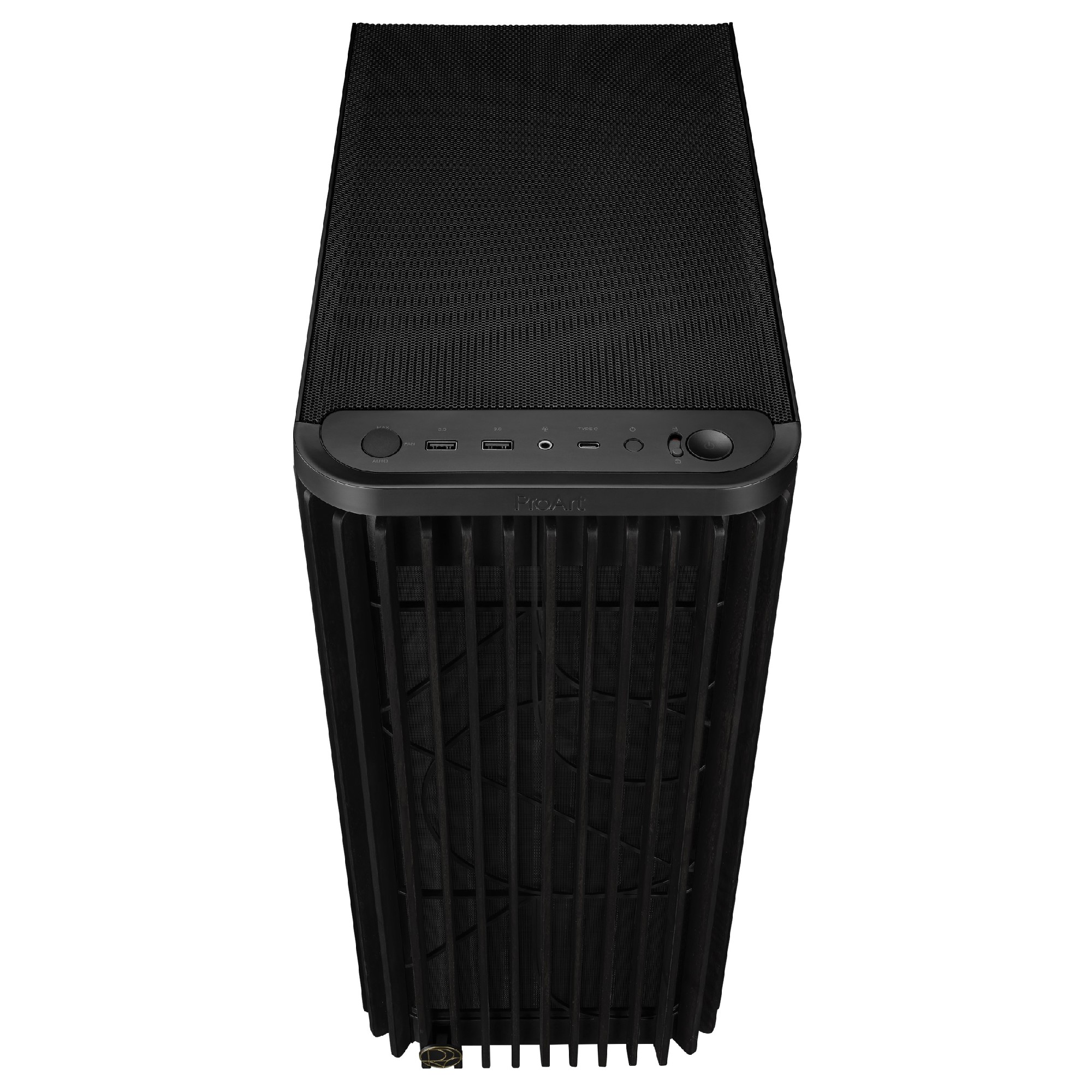 Carcasa ASUS ProArt PA401 Wood Edition/ no PSU / 2x160mm, 1x120mm fan/ ATX/ Black photo 4
