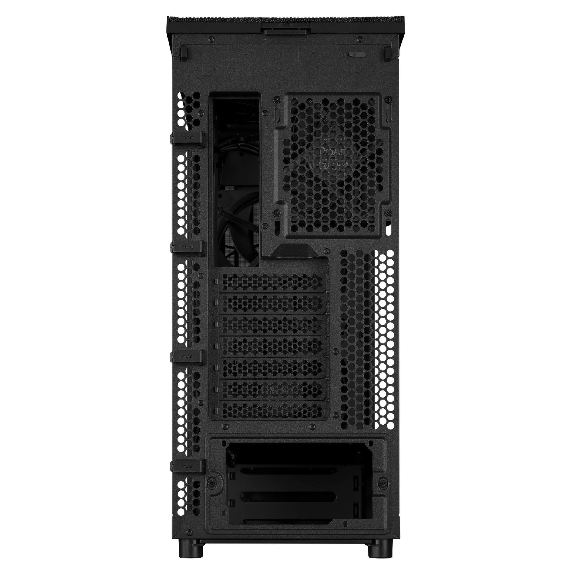 Carcasa ASUS ProArt PA401 Wood Edition/ no PSU / 2x160mm, 1x120mm fan/ ATX/ Black photo 9