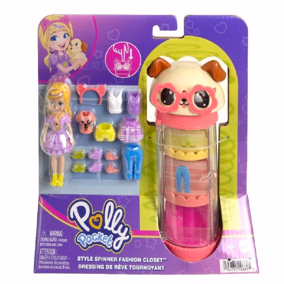 Mattel HKW04 Polly Pocket Оригинальный шкаф 