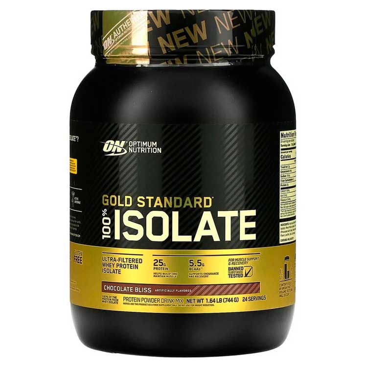 Изолят протеина Optimum Nutrition ON GS ISOLATE GF CHOCOLATE BLISS 1.64LB/744 г photo 1