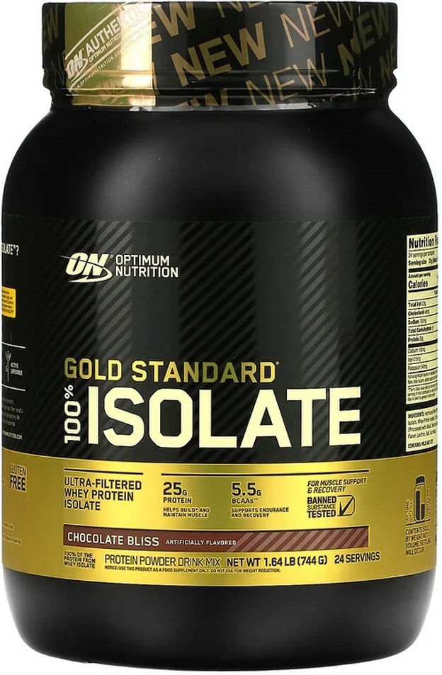 Изолят протеина Optimum Nutrition ON GS ISOLATE GF CHOCOLATE BLISS 1.64LB/744 г photo 2