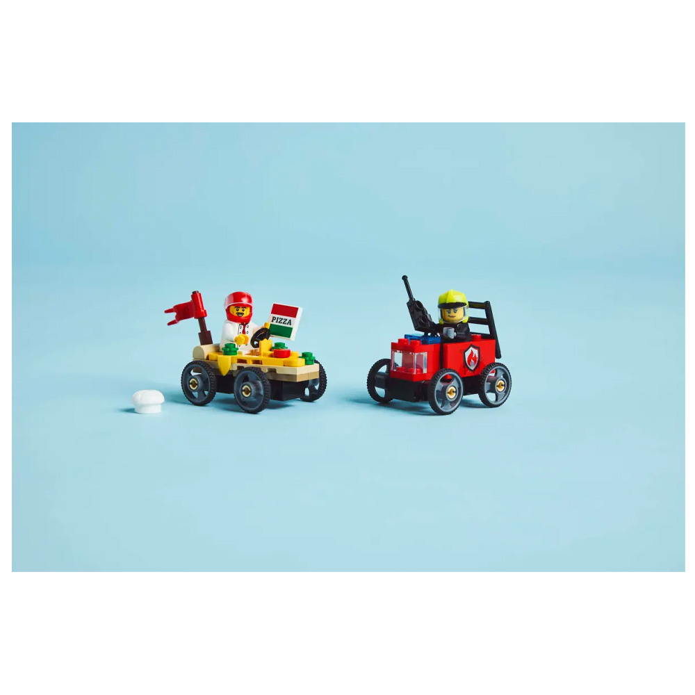 Конструктор Lego City Pizza vs. Fire Truck Race Car Pack 60458  от 5+ лет photo 8