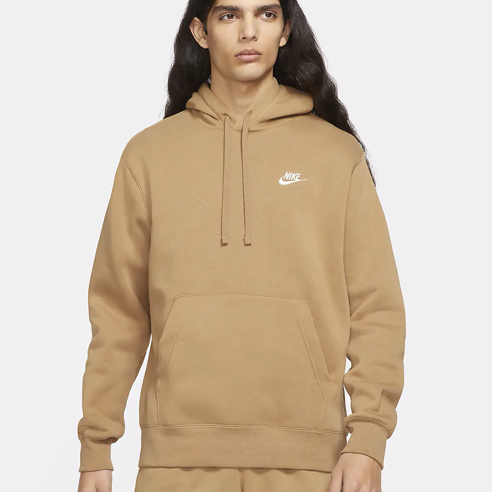 Мужская Толстовка Nike M NSW CLUB HOODIE PO BB L Коричневый photo 2