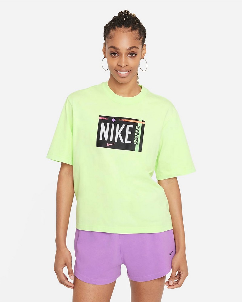 Tricou Nike W NSW TEE WASH L Galben Femei photo 2
