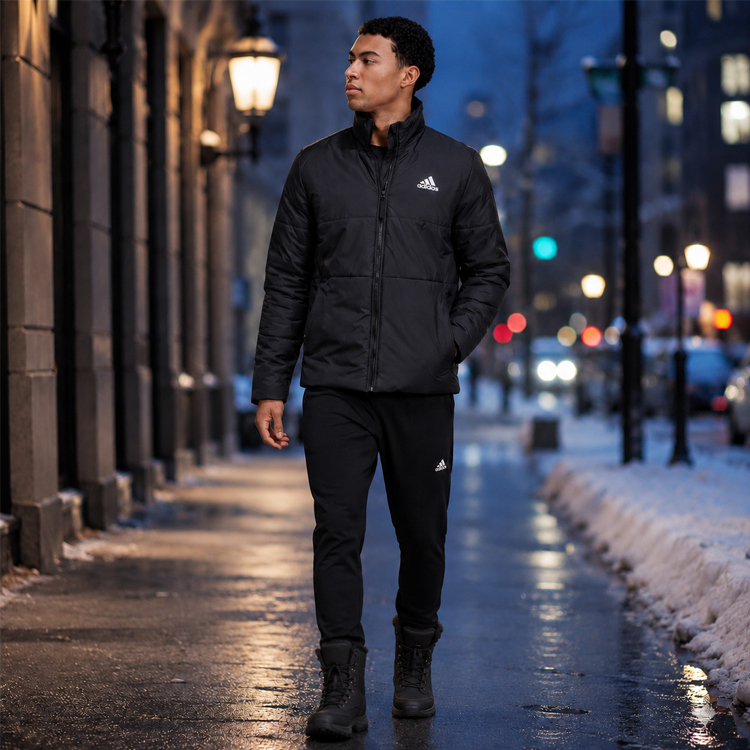 Куртка мужская Adidas BSC 3S INS JKT XS Черный photo 4
