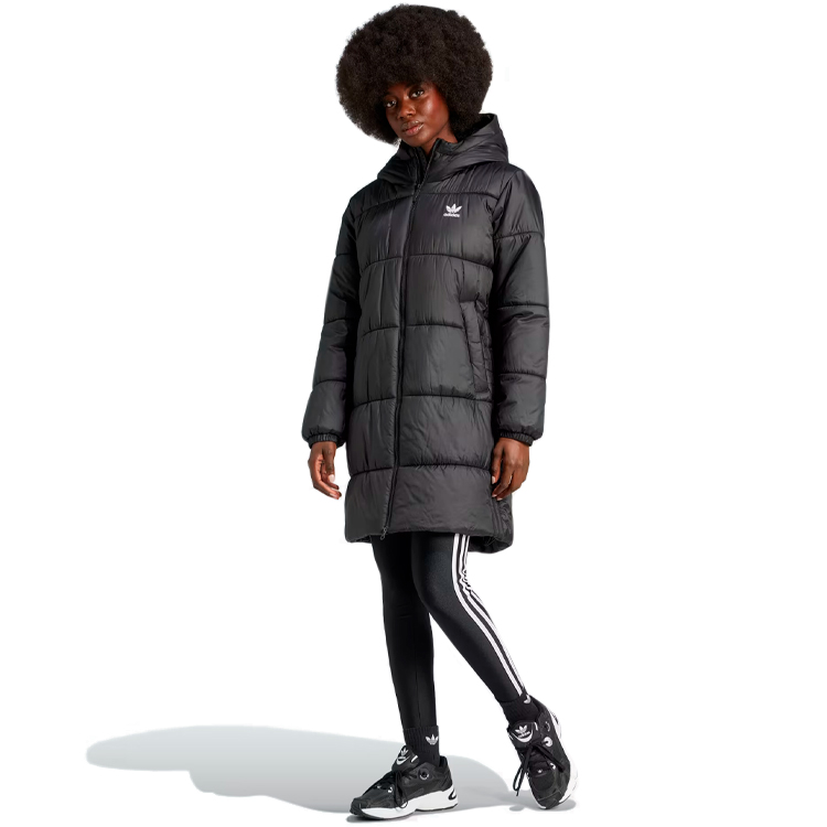 Куртка Adidas LONG PUFFER XS Черный Женский photo 3