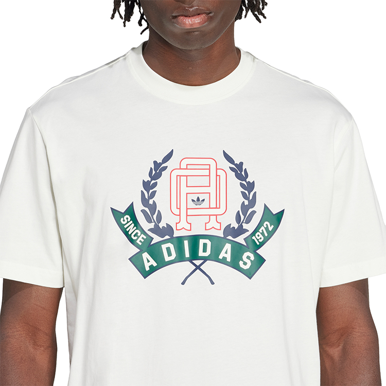 Tricou bărbătesc Adidas GRAPHIC LO SS T XS Alb photo 5