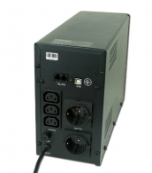 Gembird Rack/Tower 3.4U UPS EG-UPSRACK-13, 3000VA/2400W, AVR, 6xIEC + 1xCEE 7/7 Schuko, LCD display, USB control interface, 4x12V/9Ah Battery