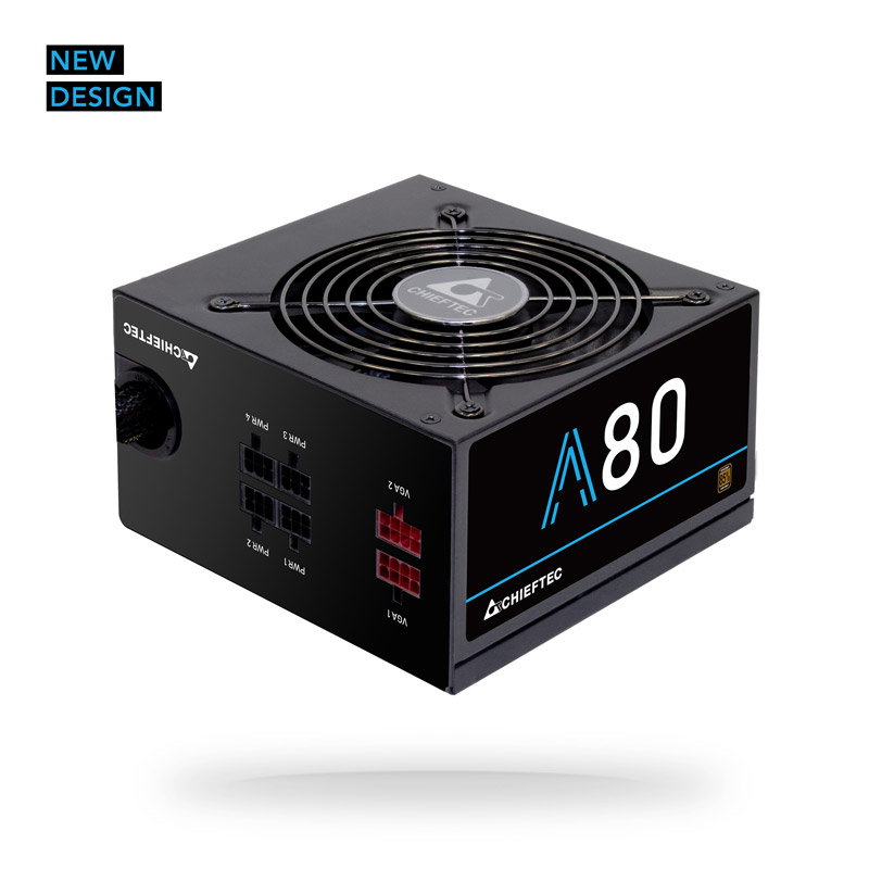PSU CHIEFTEC A-80 Series CTG-750C, 750W, 85 PLUS®, Active PFC, Cable Management, 120mm Silent fan, ATX 12V 2.3, EPS 12V, +12V (30A+30A), 20+4Pin, 1x8Pin EPS (4+4), 2xPCI-E 8Pin(6+2pin)6xSATA, 6x Periph. photo 1