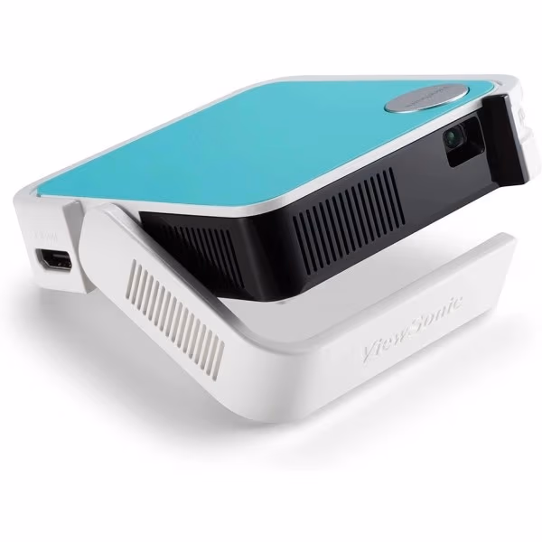 WVGA Projector  VIEWSONIC M1 mini Plus, DLP, 854x480, 500:1, 120 ANSI lm, 30000hrs (Eco), WiFi, USB, Bluetooth, 4GB, Audio Line-out, HDMI, JBL 2W Speaker, White, 0.28kg 