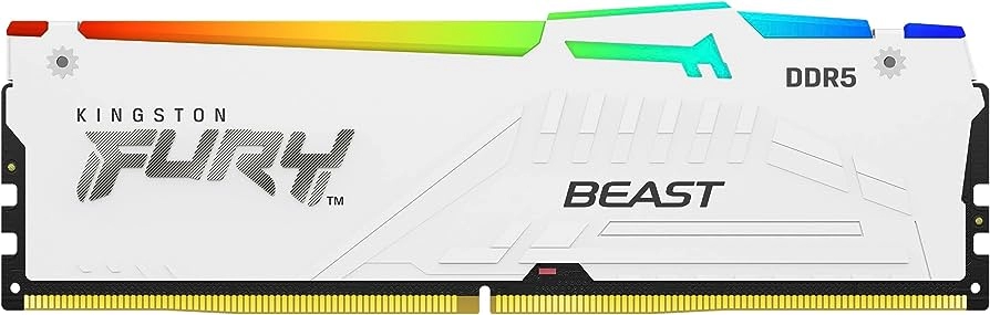 Memorie operativa Kingston FURY Beast White RGB EXPO DDR5 5600MHz 16GB