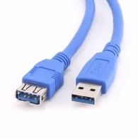 Cable USB3.0  3m - CCP-USB3-AMAF-10, 3 m, USB3.0 super-speed  A-plug A-socket, Gold-plated contacts, Blue