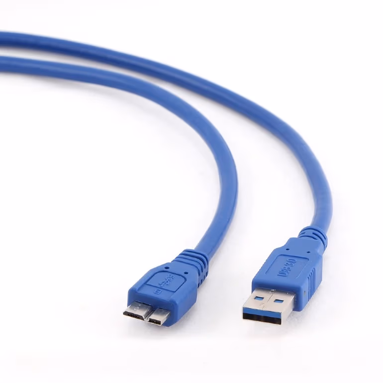 Cable microUSB3.0 - 3m (for external HDD) - Cablexpert -  CCP-mUSB3-AMBM-6, 3.0 m, USB 3.0 A-plug to Micro B-plug, Blue