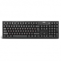 SVEN Standard 304 USB+HUB, Keyboard, USB 2.0 Hub 1-port, Black thumbnav 1