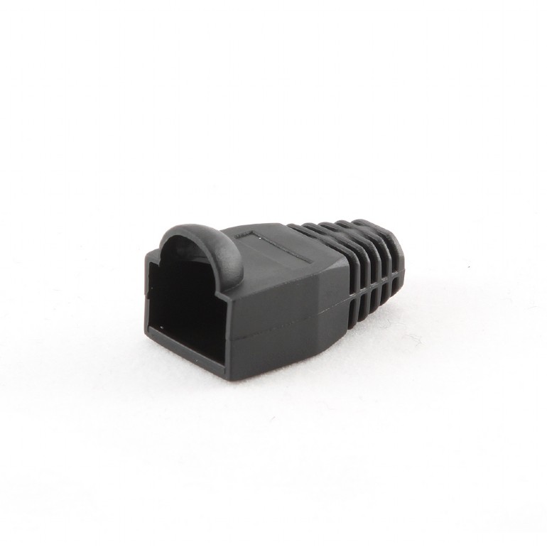 Boot cap for RJ-45 BT5BK/100, Strain relief (boot cap), black, 100 pcs per polybag photo 1 Boot cap for RJ-45 BT5BK/100, Strain relief (boot cap), black, 100 pcs per polybag photo 1