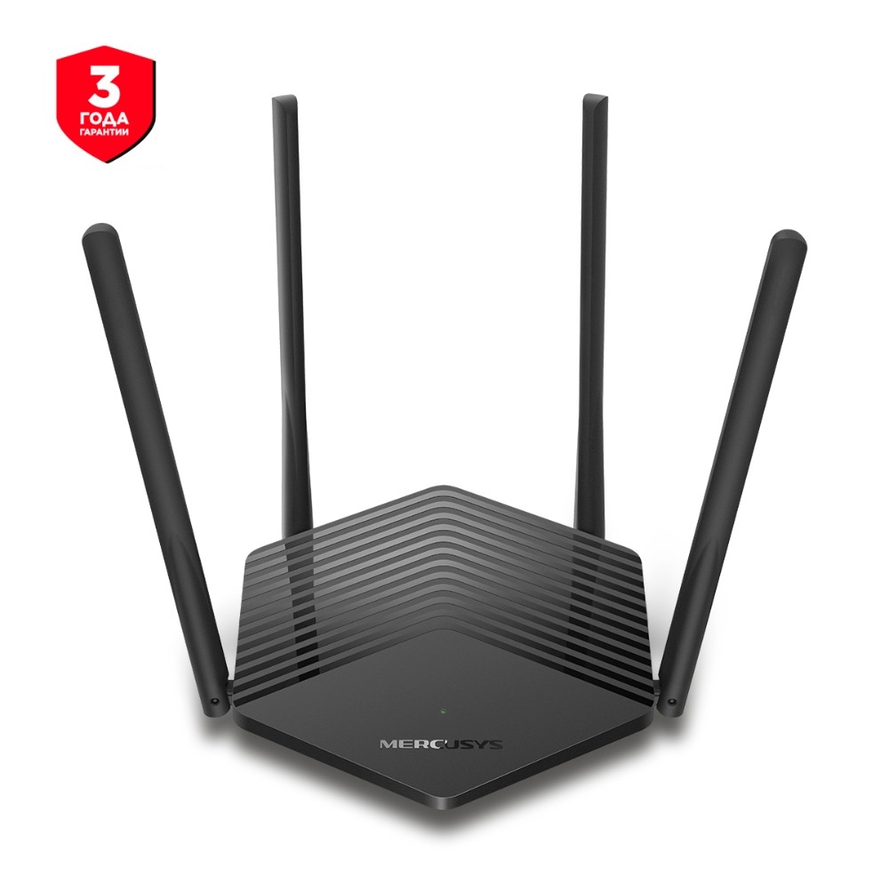 Wi-Fi Router MERCUSYS MR60X / AX1500 Dual Band / Wi-Fi6 / Gigabit / 1WAN+2LAN / 4 external antennas photo 1 Wi-Fi Router MERCUSYS MR60X / AX1500 Dual Band / Wi-Fi6 / Gigabit / 1WAN+2LAN / 4 external antennas photo 1