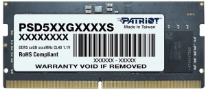 Оперативная память PATRIOT Signature Line DDR5-4800 SODIMM 16GB thumbnav 1