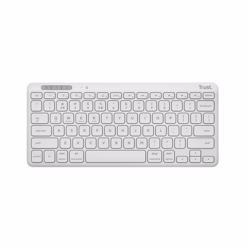 Tastatura Wireless Compacta Trust  Lyra / BT5.0 / White 